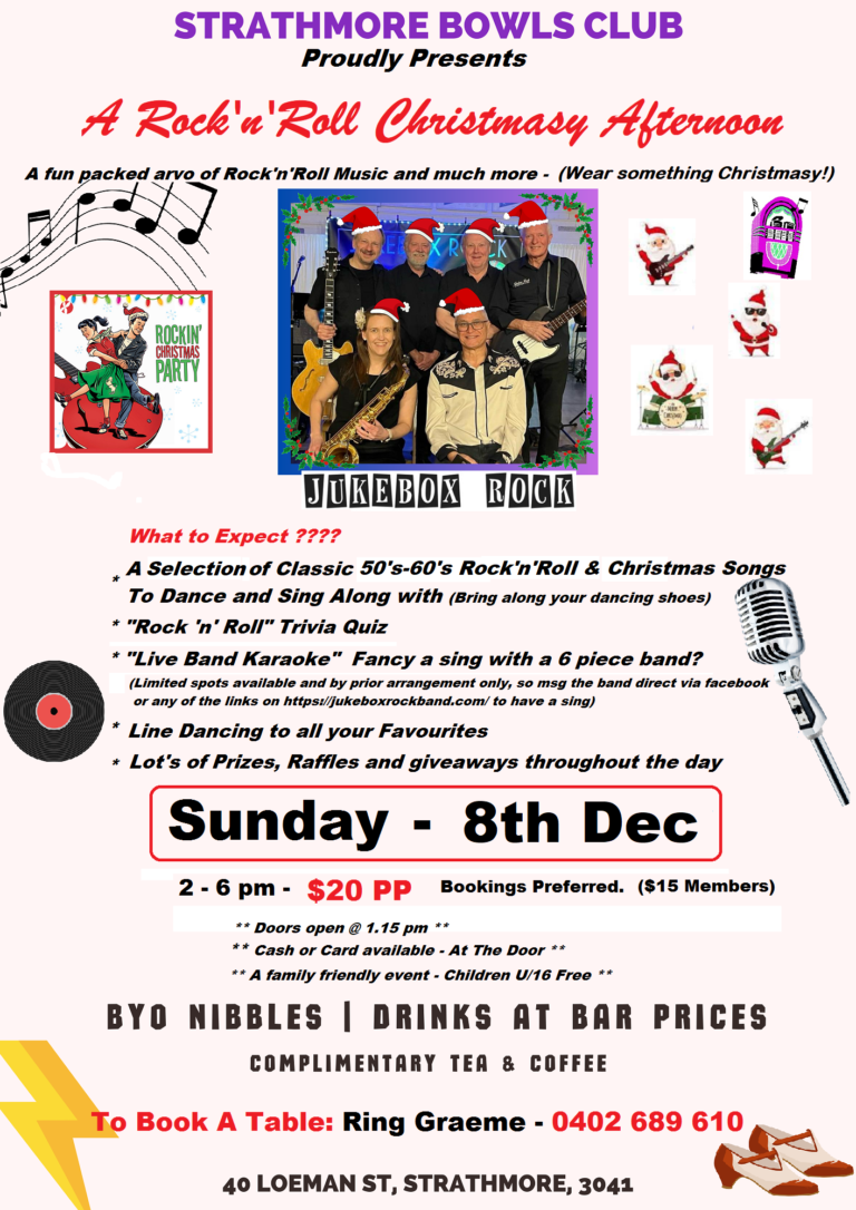 Strathmore Dec 8th 2024 Flyer